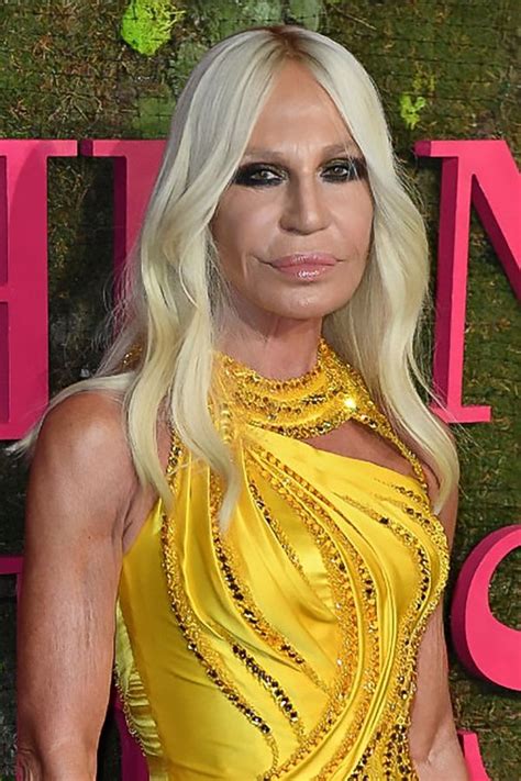 versace donna rosa|current pictures of donatella versace.